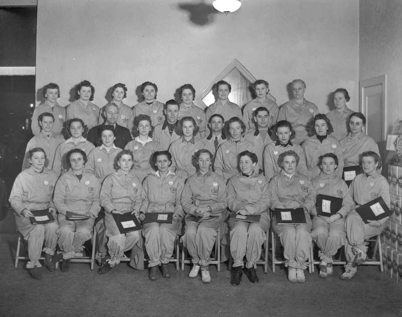 Graduates of the General Motors Mechanic's Course, Truman's Garage, Aylmer, November, 1940